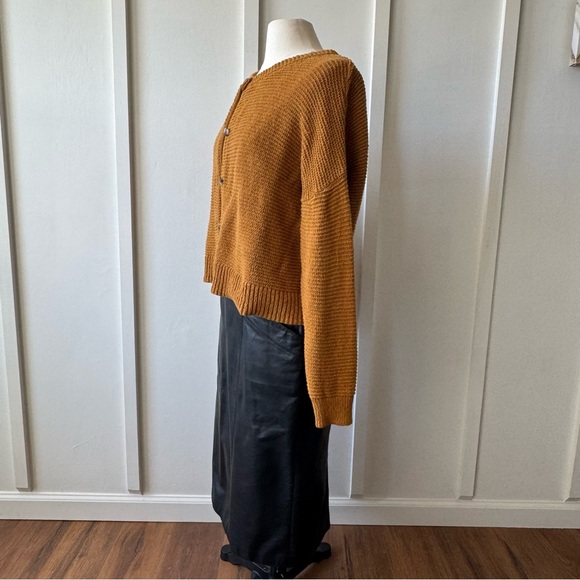 Vintage Toffs 100% Genuine Leather Black High-Waist Pencil Skirt - Size‎ 8 - Picture 14 of 14